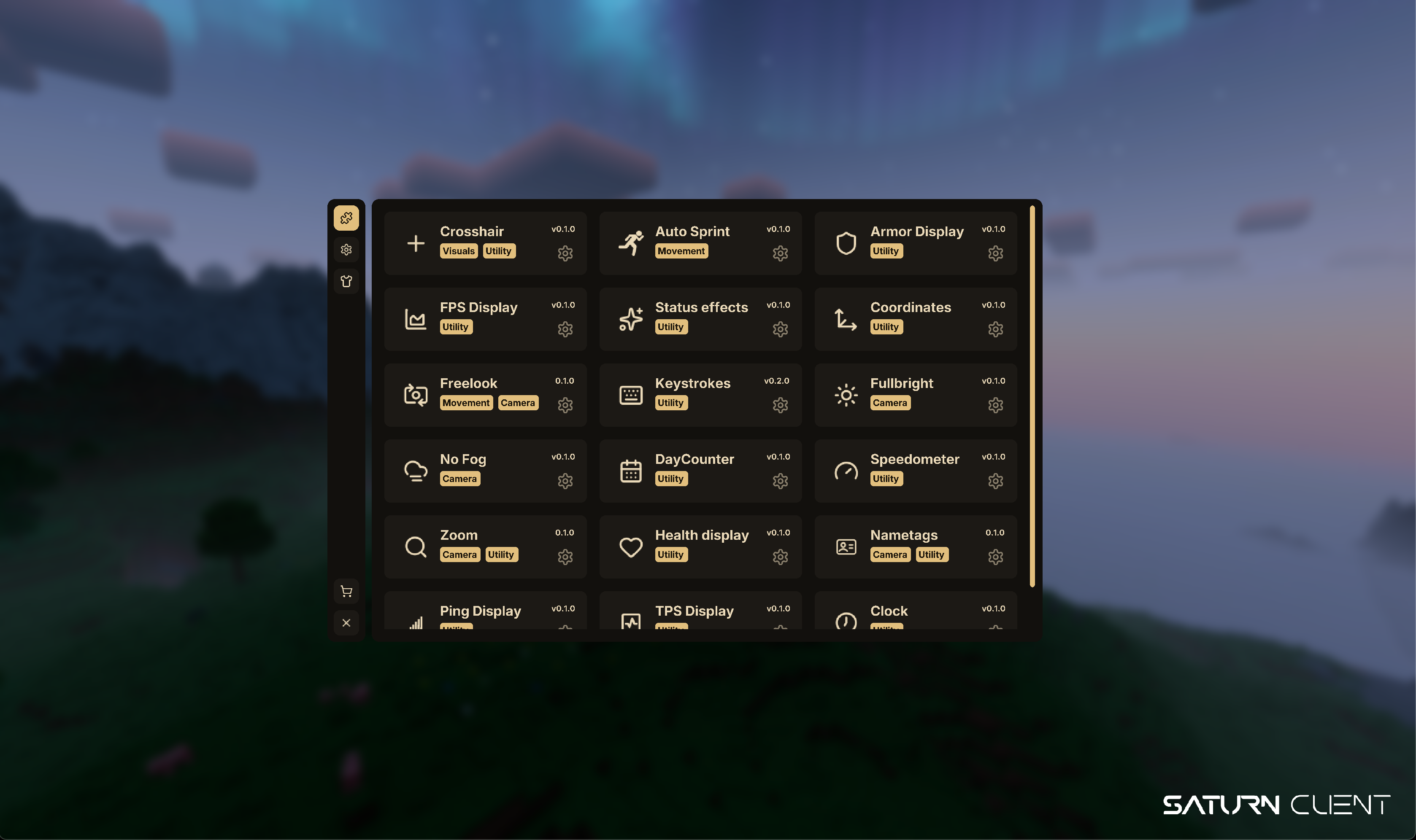 Saturn Client Screenshot